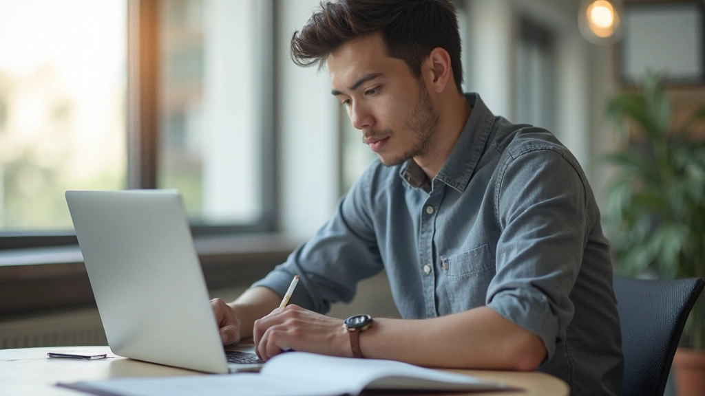 Ноутбук с системой конспектирования Корнелла на экране