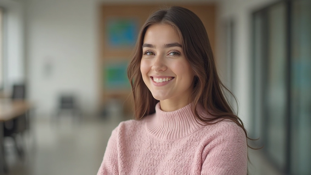 Портрет студентки Дины из Нур-Султана, успешно выучившей английский язык